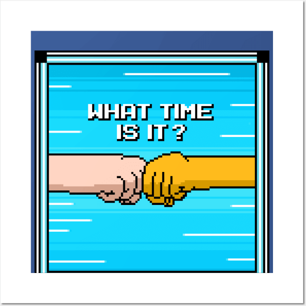 What Time Is It? Adventure Time pixel art Wall Art by PXLFLX